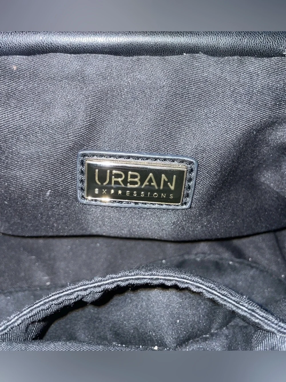 Urban expressions Black Women’s Shoulder Bag - Minimal Gathered Design